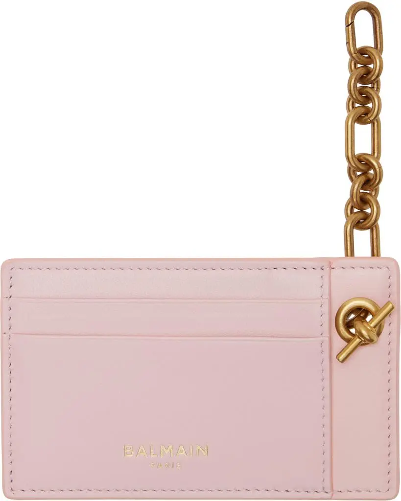Balmain Pink Pulse Chain Card Holder