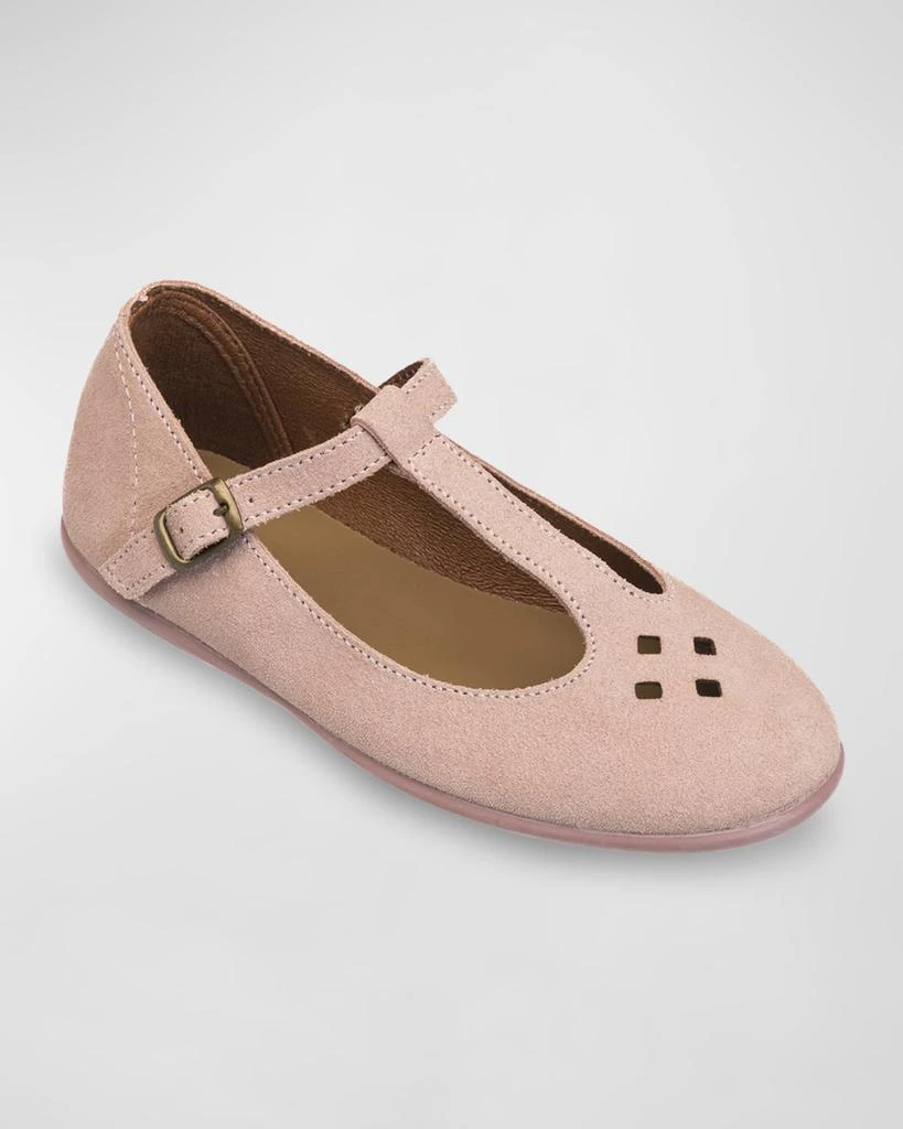 Shop Girl's Suede T-Bar Flats, Baby/Toddler/Kids on Sale at