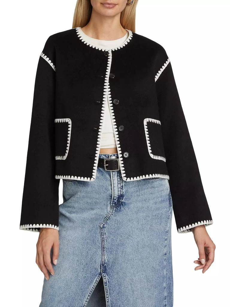 Rails Melanie Contast-Trim Wool-Blend Sweater 3