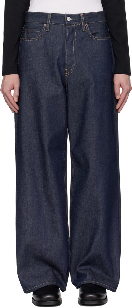 Acne Studios Blue Baggy Fit 1981M Jeans - Pants - BeyondStyle
