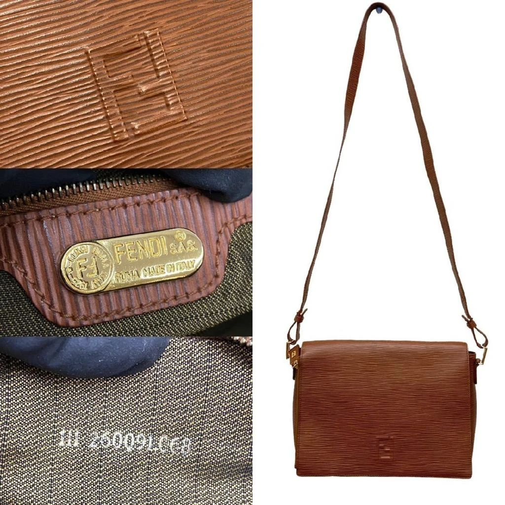 Fendi Fendi  Leather Shoulder Bag (Pre-Owned) 5