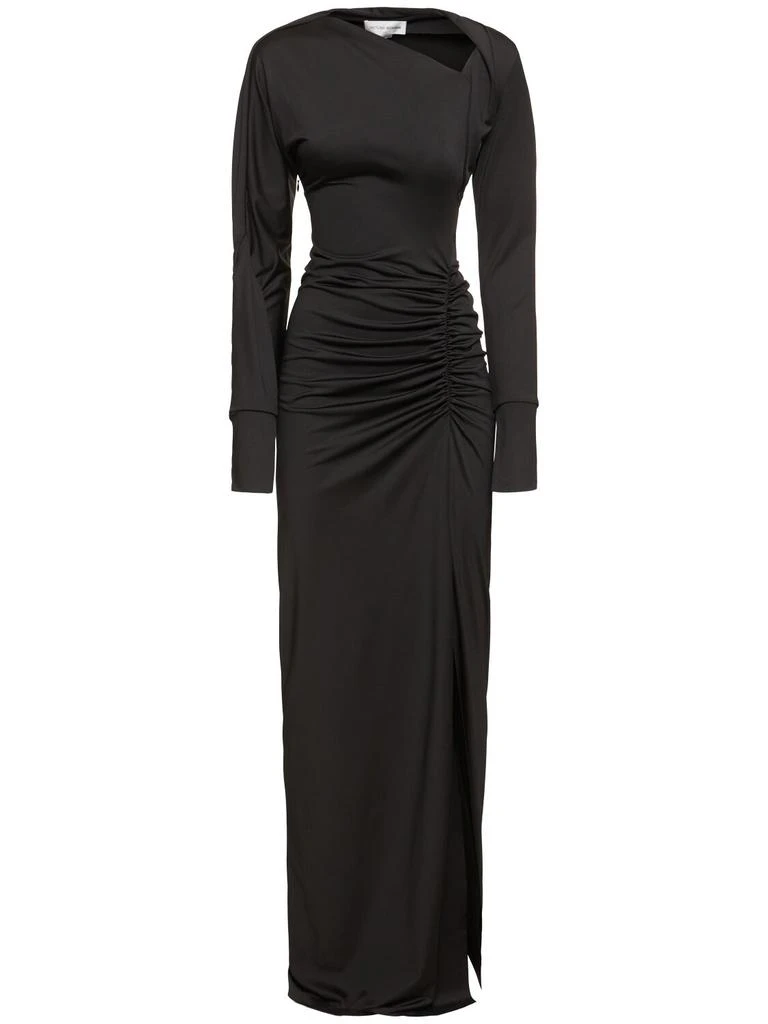 Victoria Beckham Slash-neck Jersey Gown 1