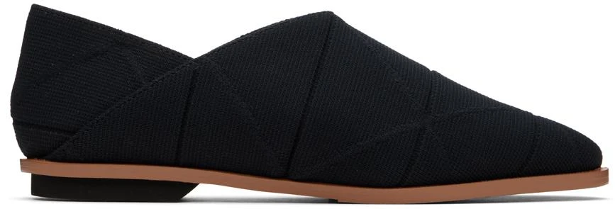 132 5. ISSEY MIYAKE Black Tatami Loafers 1