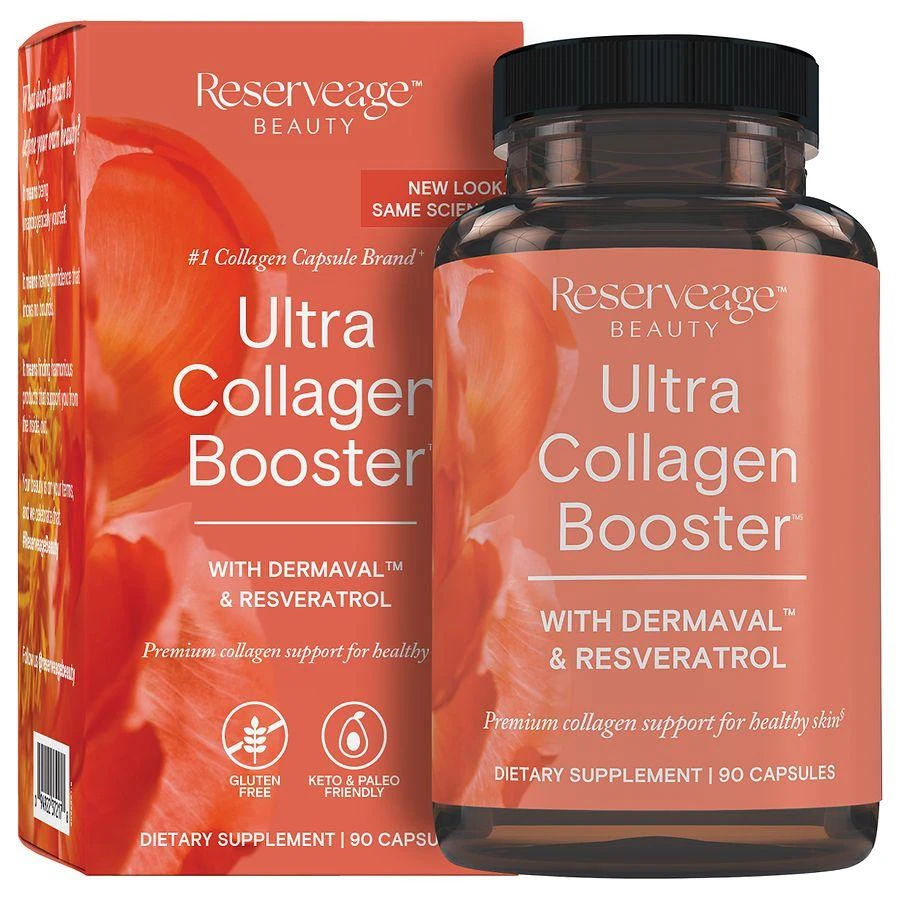 ReserveAge Nutrition Ultra Collagen Booster with Dermaval & Resveratrol Capsules 1