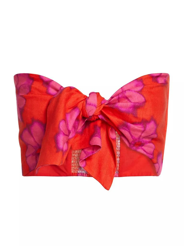 Rhode Toni Floral Linen Bra Top 1