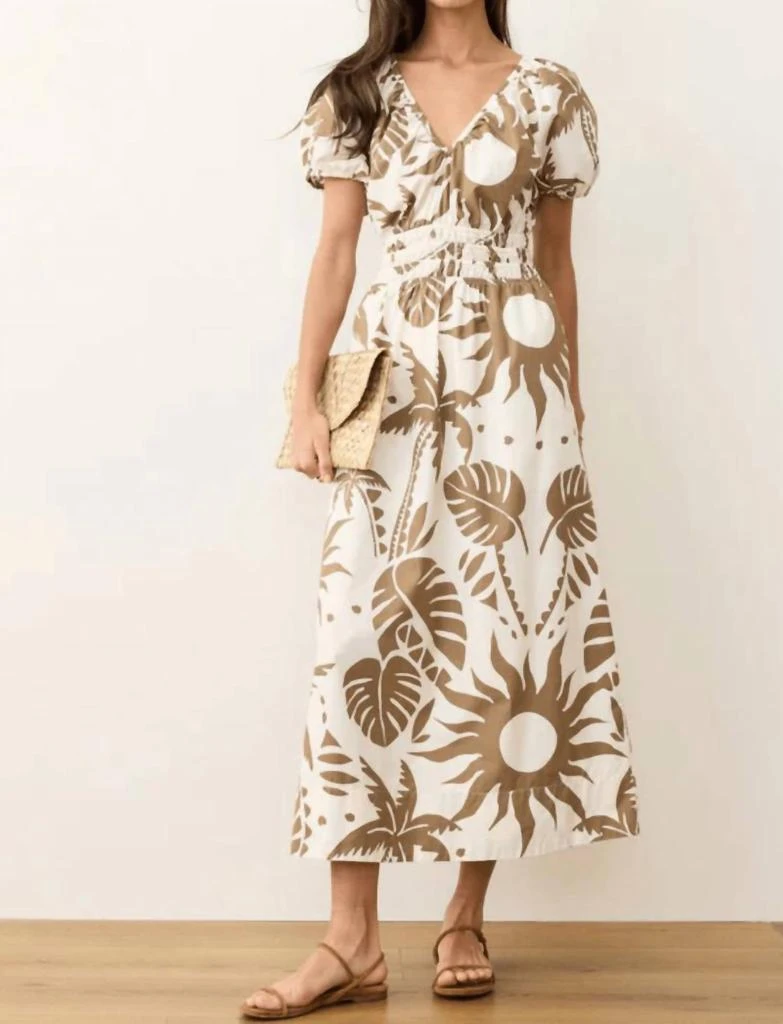 white christmas dresses Lexi Rib Fit and Flare Midi Dress – Marine Layer main image 0