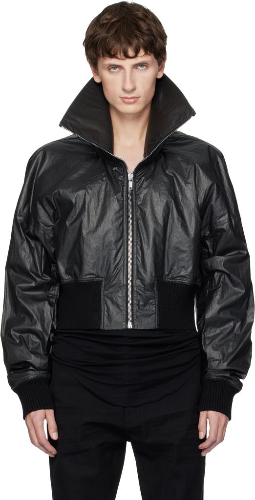 Shop Black Porterville Brad Leather Jacket on Sale at BeyondStyle
