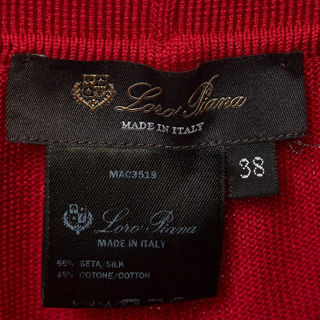 Loro Piana Loro Piana Red Rib Knit Bermuda Shorts S 4