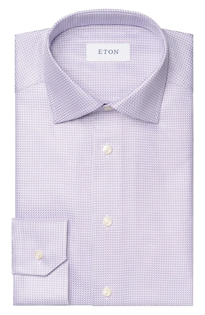 Eton Contemporary Fit Microcheck Organic Cotton Dress Shirt 6
