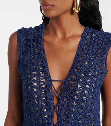 ANNA KOSTUROVA Crocheted cotton minidress 4
