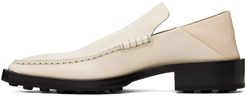 Jil Sander Off-White Pointed Toe Loafers 3