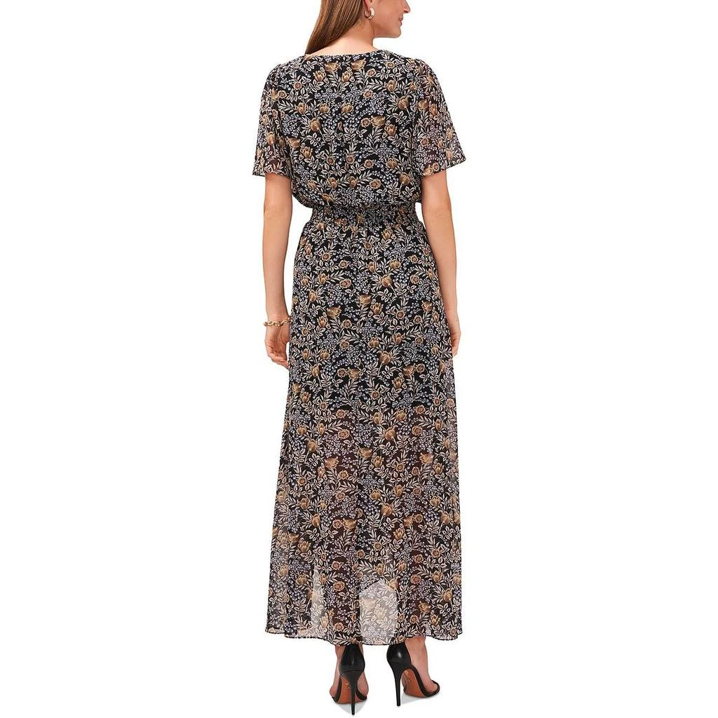 MSK Womens Floral Print Long Maxi Dress 2