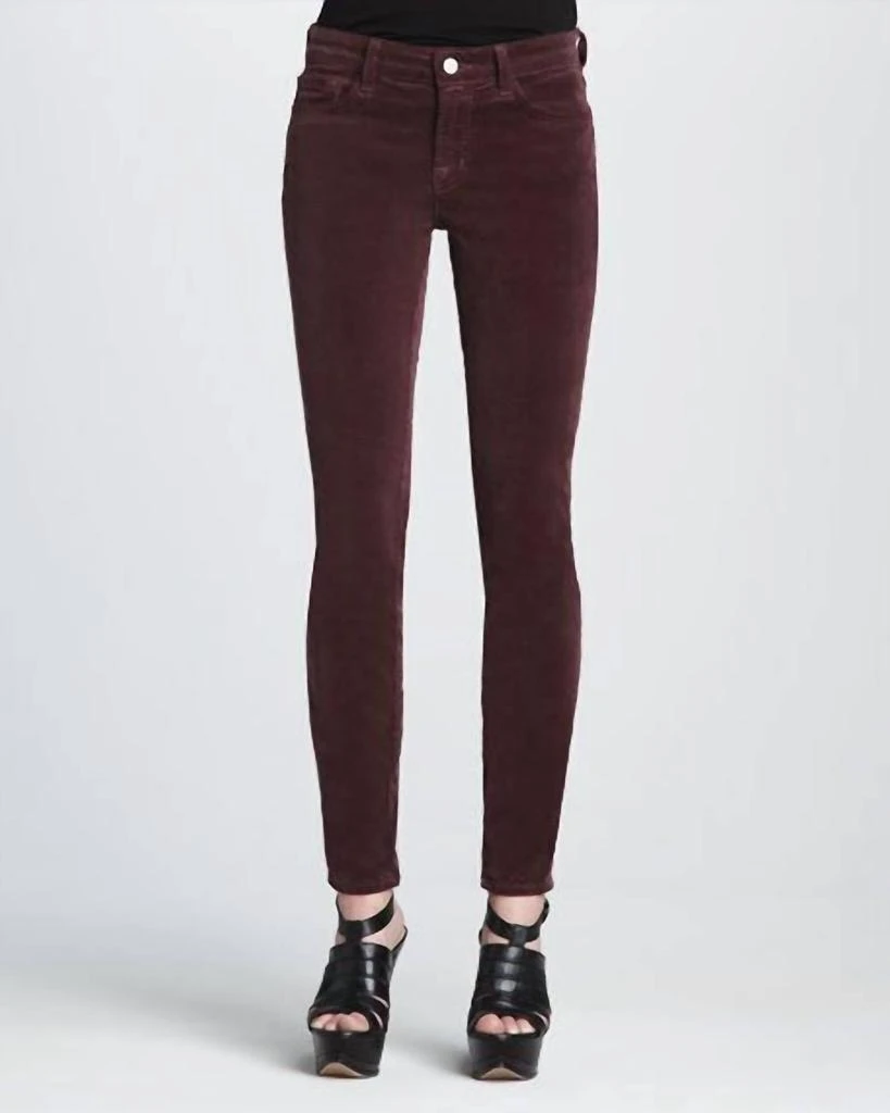 J Brand J Brand - Blackberry Corduroy Mid Rise Stretch Pants 1