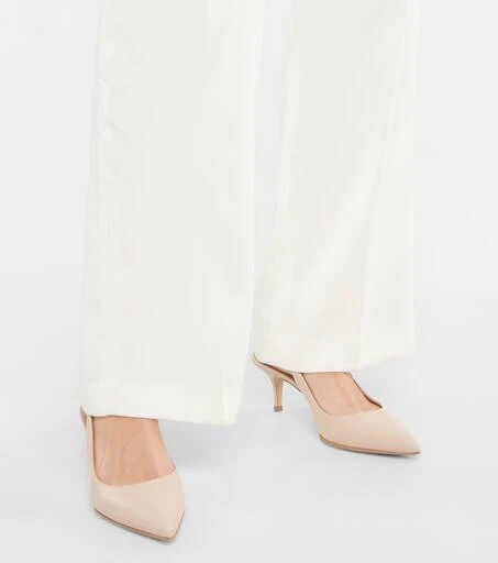 Gianvito Rossi Ribbon Sling leather slingback pumps 4