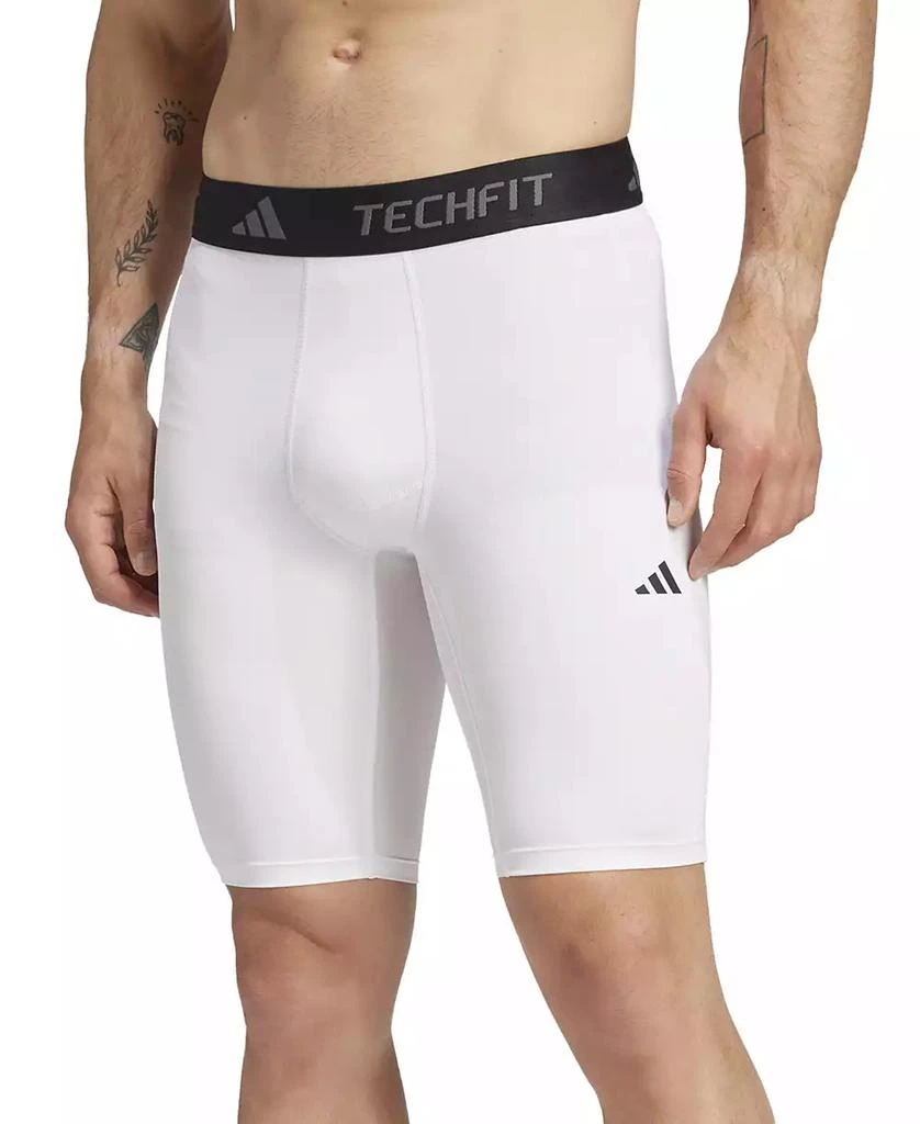 Adidas Men's Tech-Fit Logo Compression Shorts 1