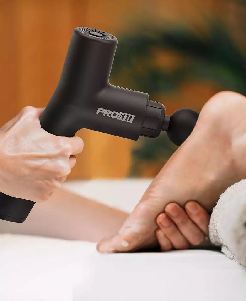 Tzumi PROfit Percussion Muscle Massage Gun, Rechargeable Deep Tissue Full-Body Massager with Multiple Attachments 4