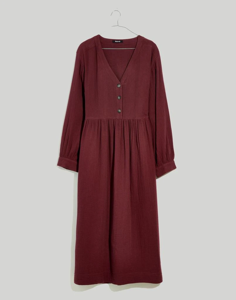Madewell Plus Lightspun Button-Front Midi Dress 5
