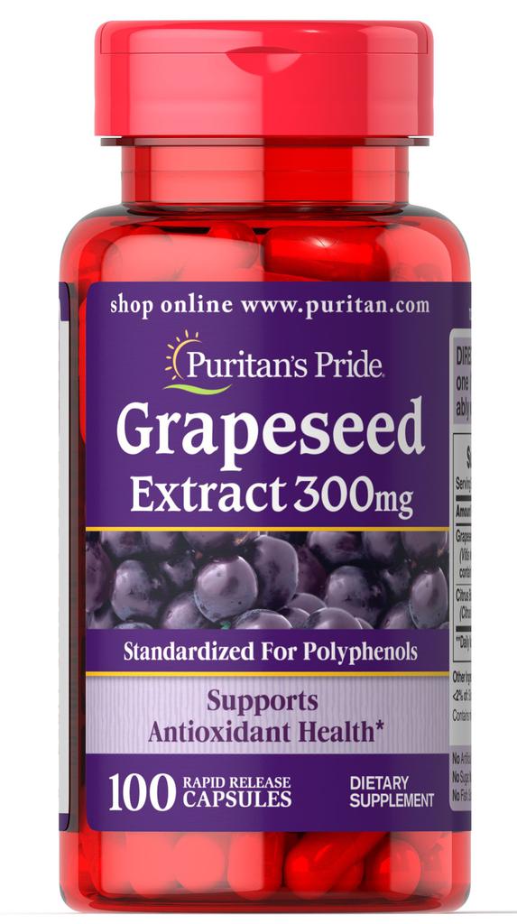 Puritan's Pride Grapeseed Extract 300 mg 100 Capsules