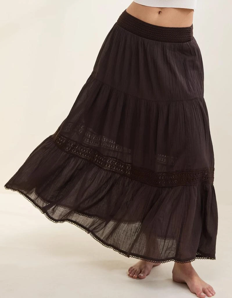 Aerie Aerie Crochet The Day Maxi Skirt 6