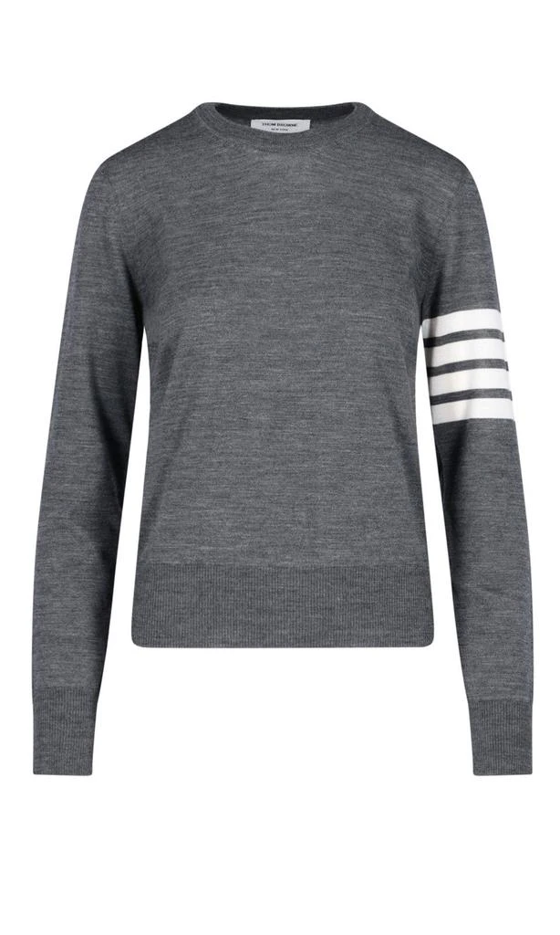 Thom Browne Thom Browne 4-Bar Ribbed Crewneck Jumper 1
