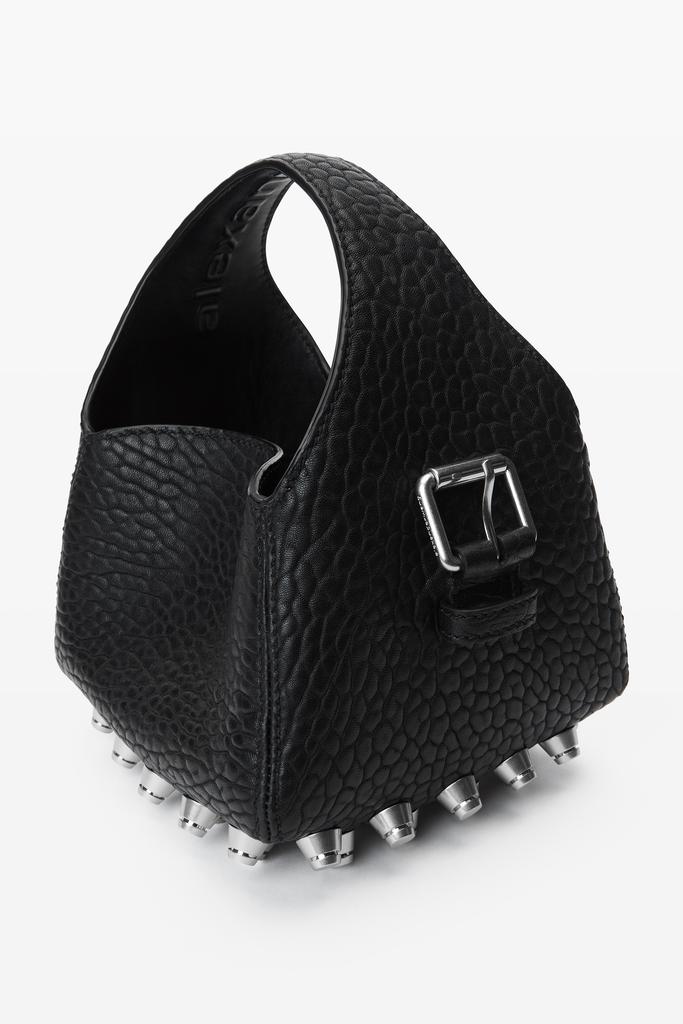 【Alexander Wang】Rex スモール ホーボー バッグ rex small bucket bag in lambskin leather in BLACK