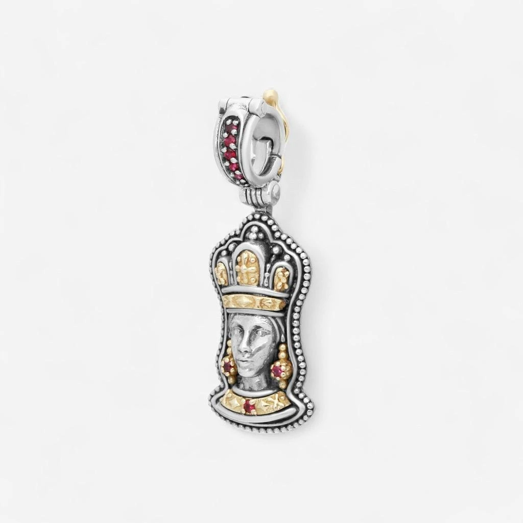 Konstantino Konstantino Dome Sterling Silver & 18K Yellow Gold Corundum Pendant MEKJ739-538 3