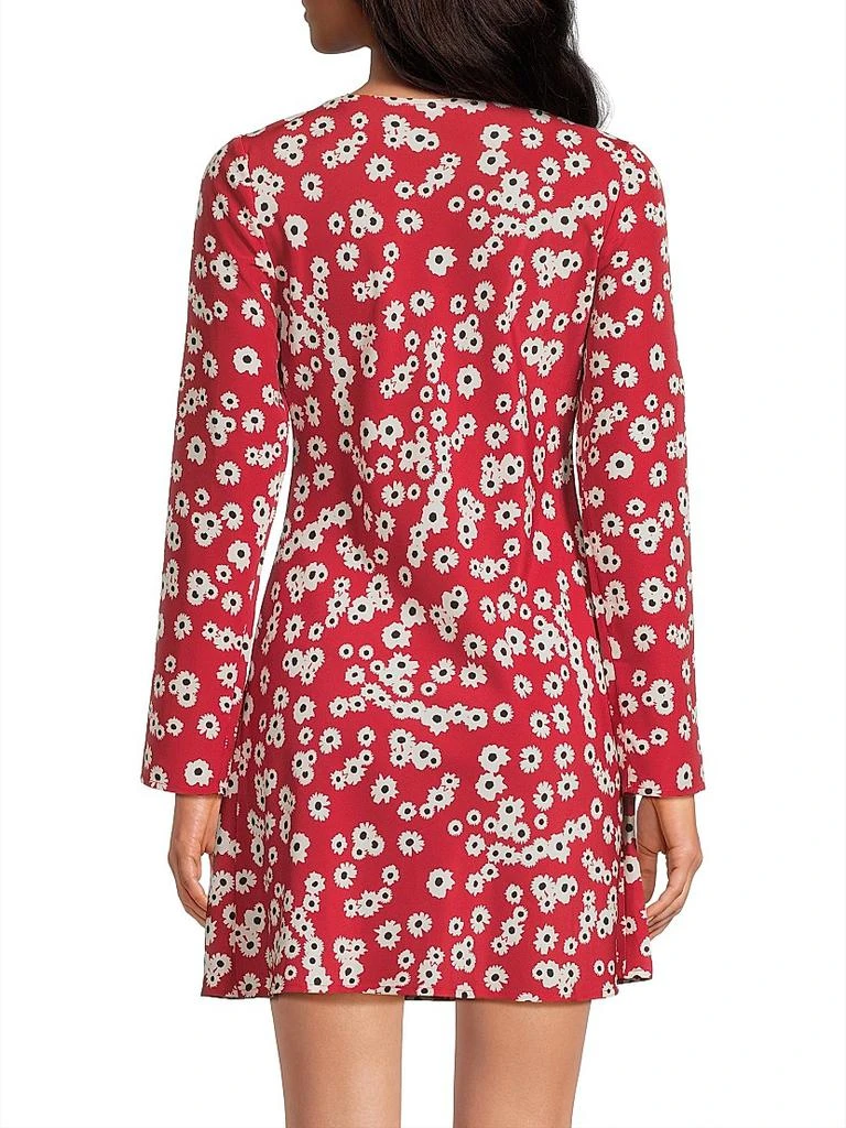 Ciao Lucia Patrice Floral A-Line Long-Sleeve Minidress 5