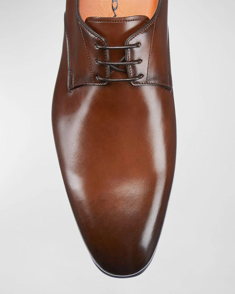 Santoni Men's Induct Burnished Leather Derby Shoes 3