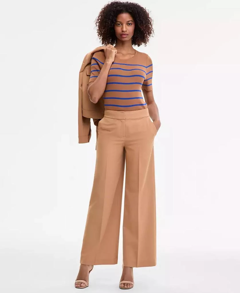 Tahari Women's Mid-Rise Wide-Leg Pants 1