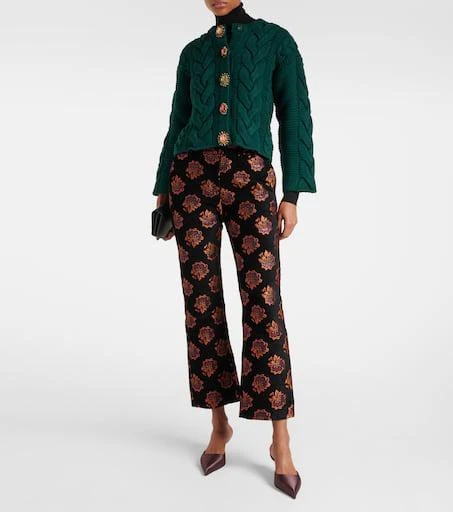 LA DOUBLE J Portrait cable-knit cardigan 2