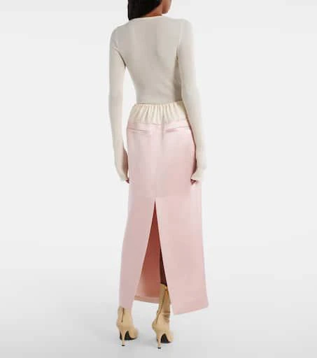 Khaite Chet satin maxi skirt 3