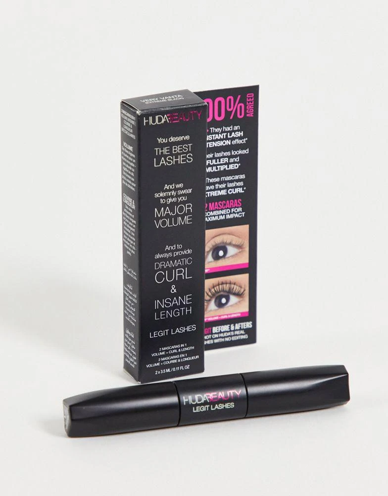 Huda Beauty Huda Legit Lashes Double-Ended Mascara Mini 3