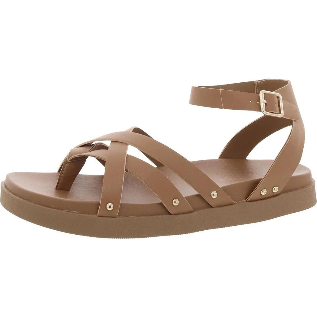 Sun + Stone Finchh Womens Faux Leather Thong Ankle Strap 1
