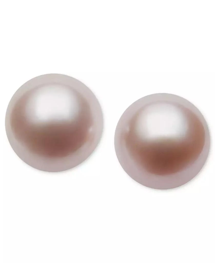 Belle de Mer Pearl Earrings, 14k Gold Cultured Freshwater Pearl Stud Earrings (9mm) 1