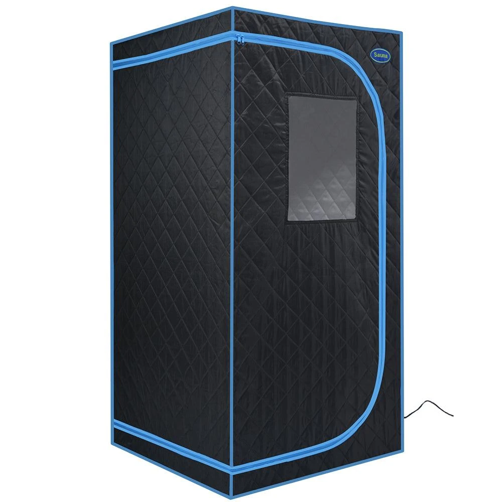 Hivvago Portable Full Size Steam Sauna Tent - Black 6