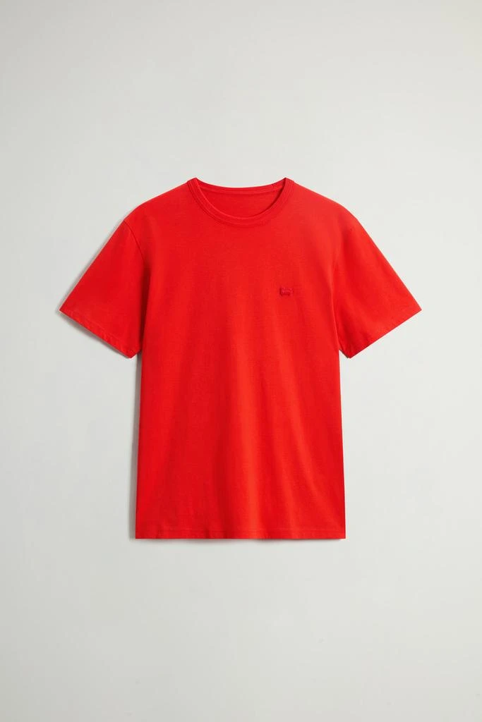 Woolrich Pure Cotton Sheep T-shirt with Patch - Men - White 5