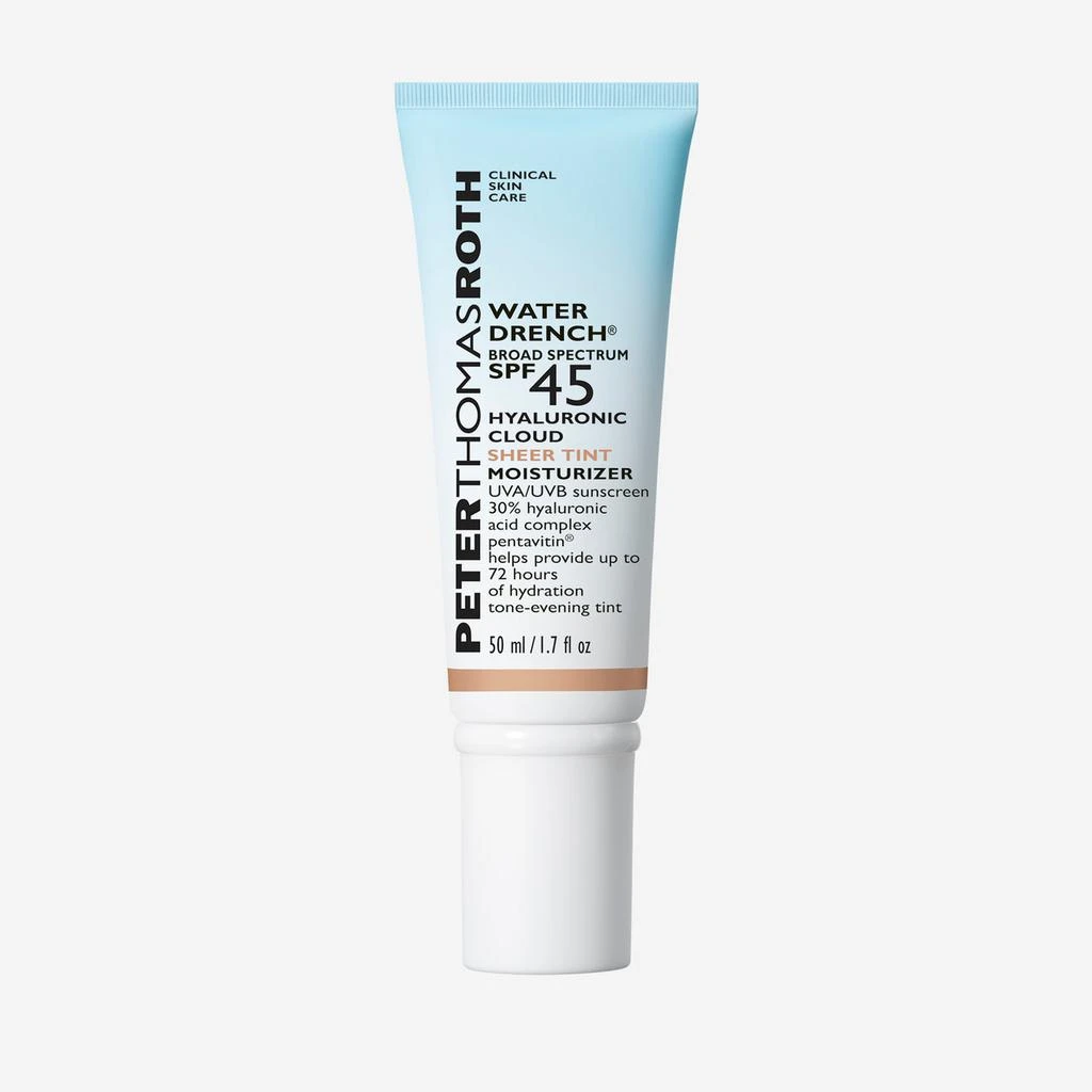 Peter Thomas Roth Water Drench Broad Spectrum SPF 45 Hyaluronic Cloud Sheer Tint Moisturizer|50 ml / 1.7 fl oz 1