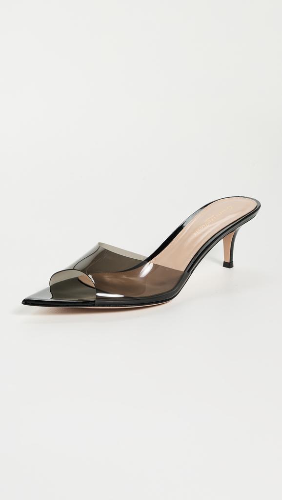 Gianvito Rossi Elle 55 Glass + Vernice Sandals