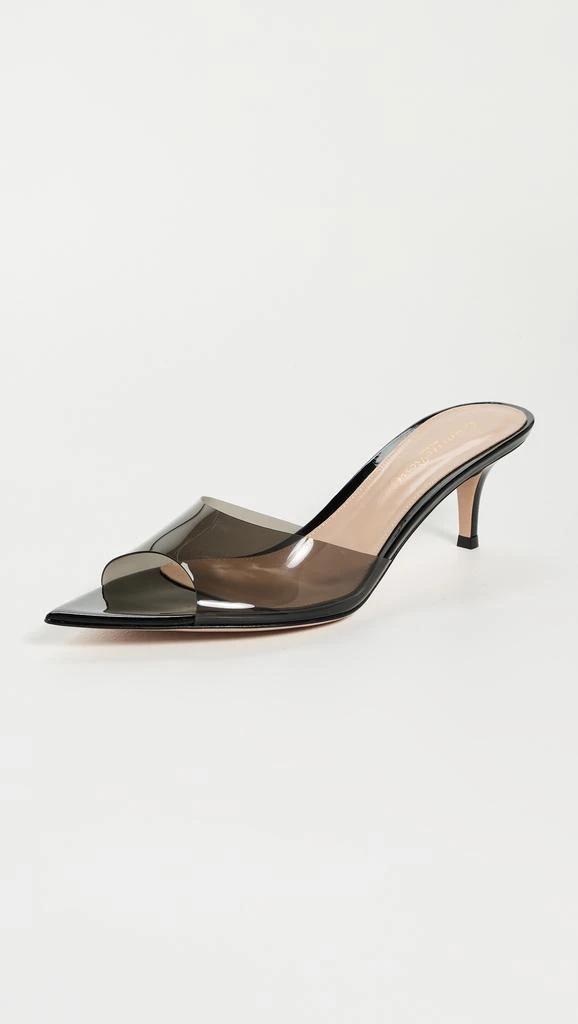 Gianvito Rossi Elle 55 Glass + Vernice Sandals 1