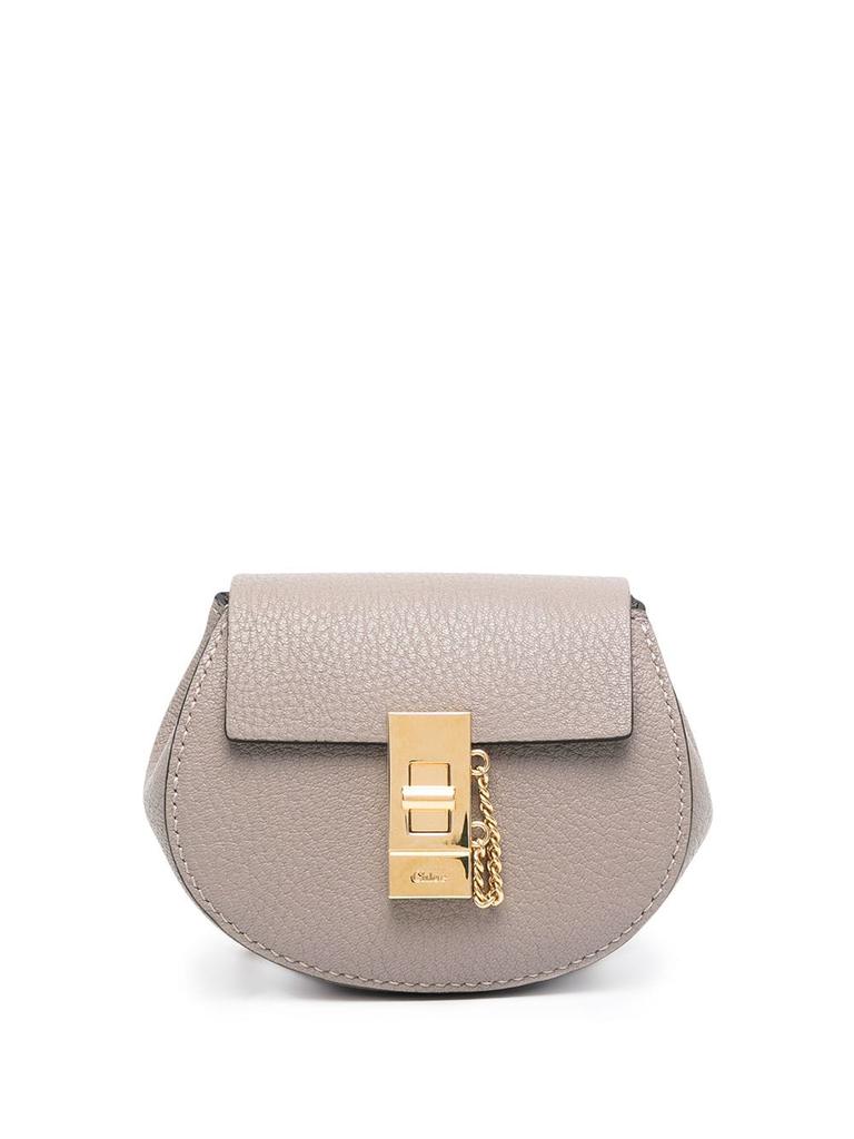Chloé mini Drew crossbody backpack - women -  -  - Grey