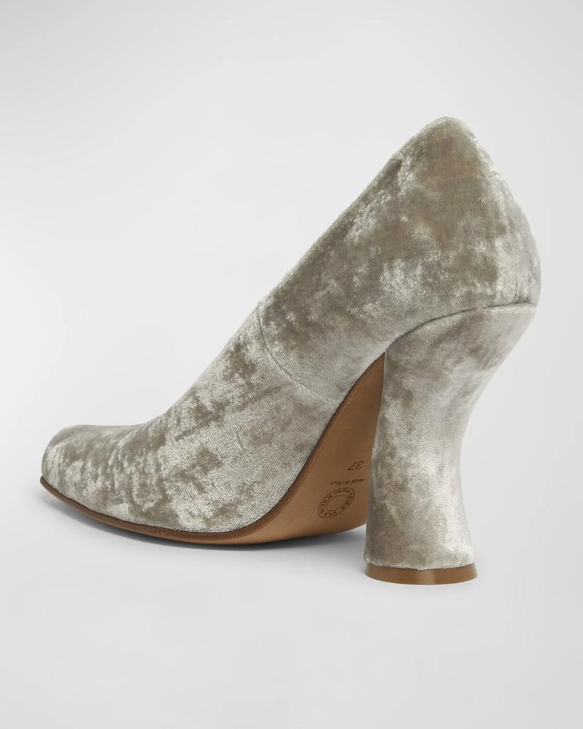 Dries Van Noten Velvet Commma-Heel Pumps 3