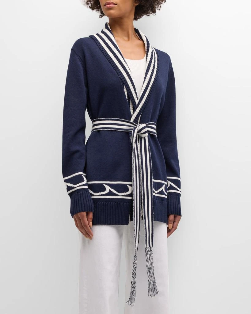 Le Superbe White Cap Cashmere-Blend Boyfriend Cardigan 4