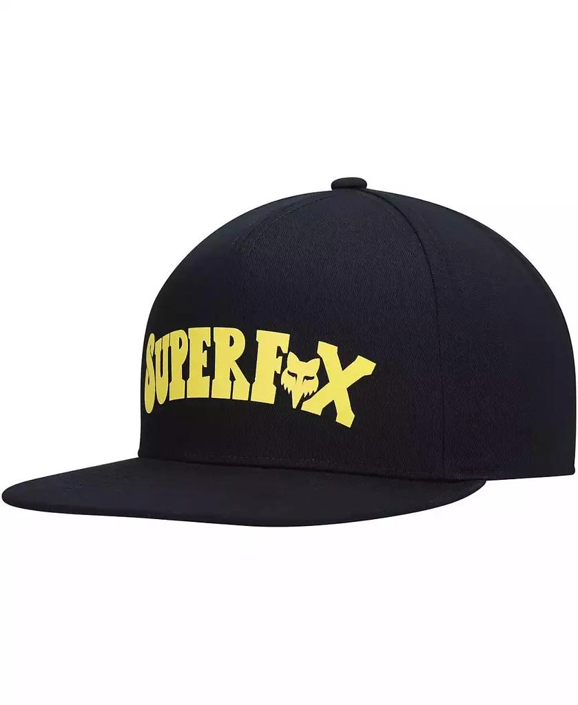 Fox Men
s Black Super Trik Snapback Hat 1