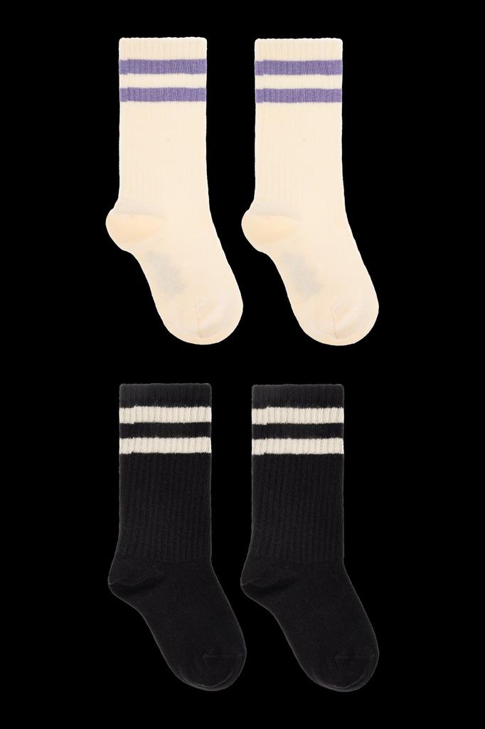 Mini Rodini Mini Rodini Striped 2-Pack Baby Socks