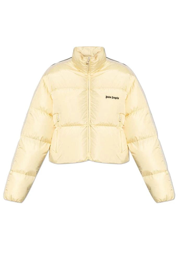 Palm Angels Palm Angels Logo Embroidered Cropped Down Jacket 1