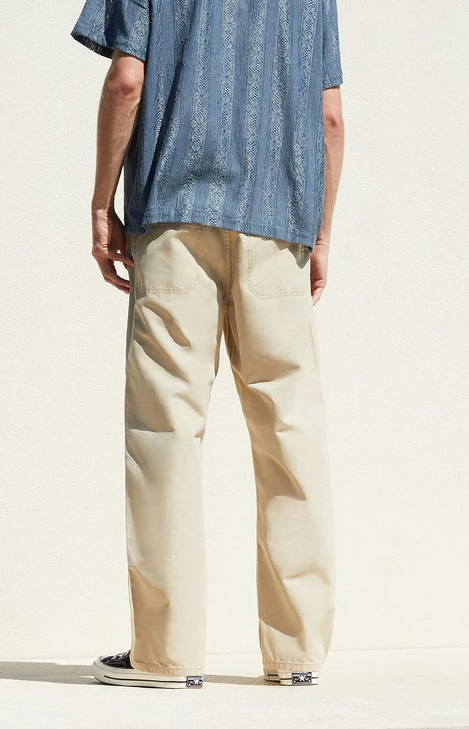 PacSun Khaki Baggy Carpenter Jeans 4