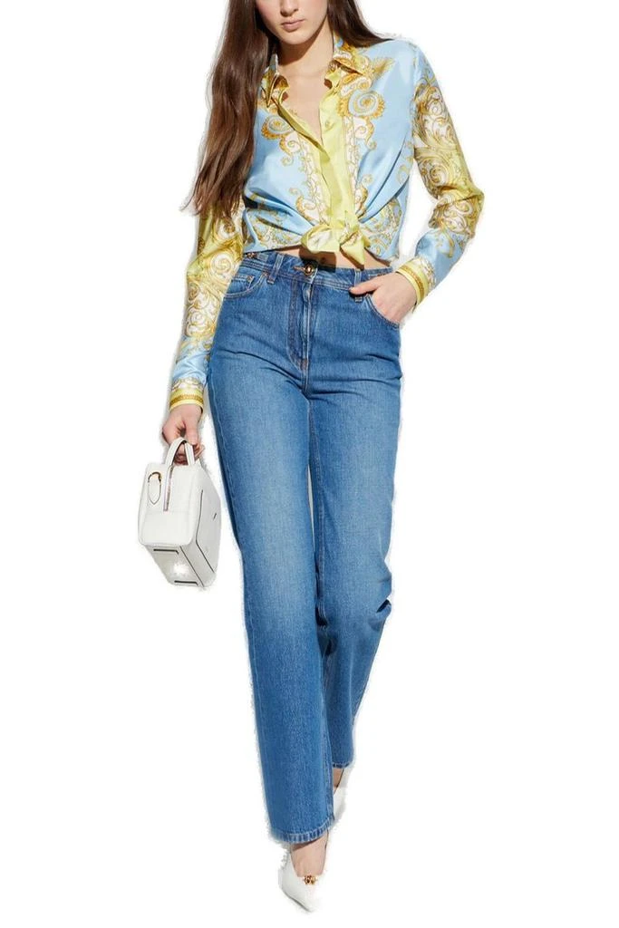 Versace Versace Pattern-Printed Long-Sleeved Shirt 4