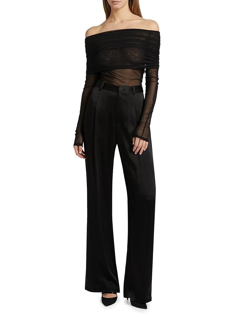 LAPOINTE Mesh Off-the-Shoulder Top 2