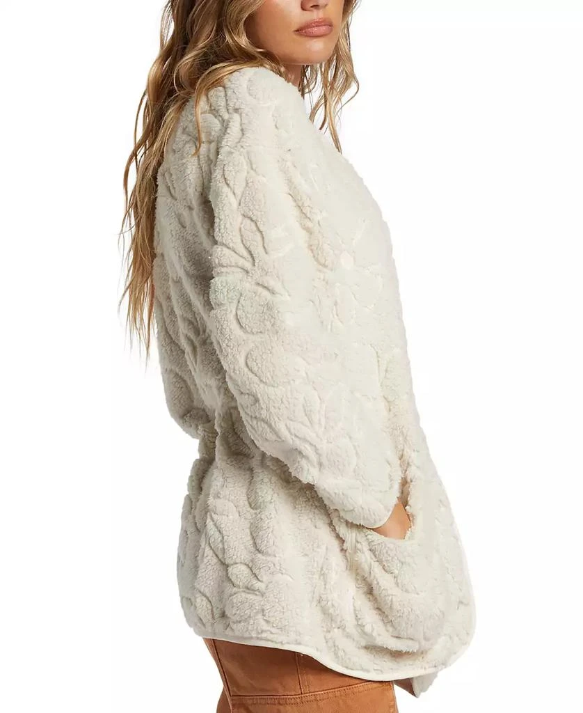 Billabong Juniors' Fireside Cozy Button-Front Fleece Jacket 3