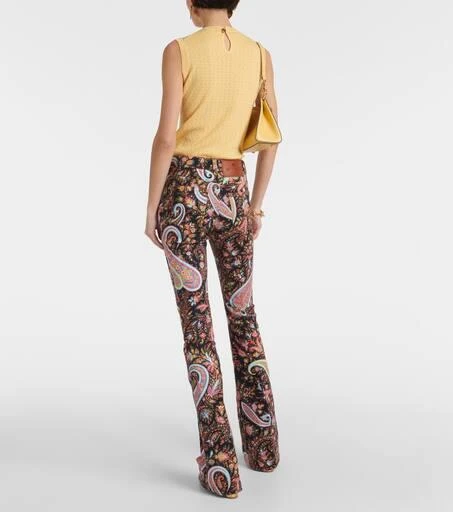 ETRO Paisley high-rise flared jeans 3